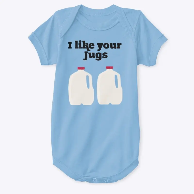 Funny, baby, onesie, jugs